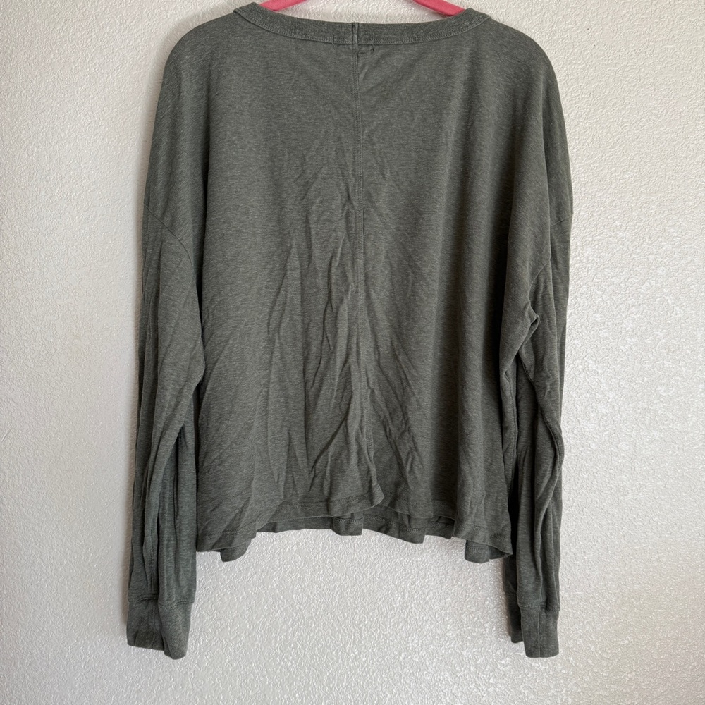 Prana Olive Long‎ Sleeve Women's Top Sz XL - Picture 7 of 10